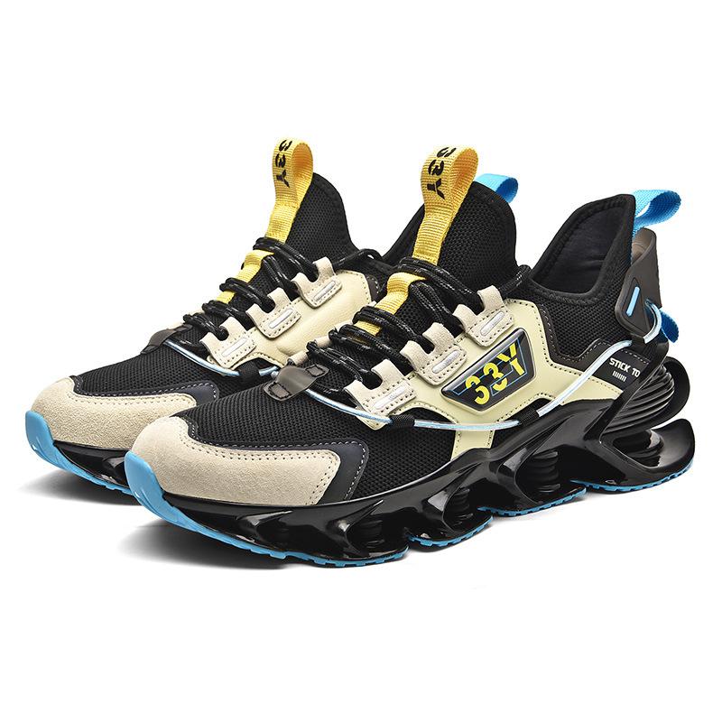 Daddy shoes men's autumn new blade luminous shoes large size fashion fly-woven mesh sports running shoes