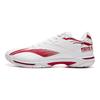 Li Ning Gummi Mjuka Bekväma Halkfria Andningsbara Lågskurna Badmintonskor Unisex Skor Vit Röd AYZU021-1