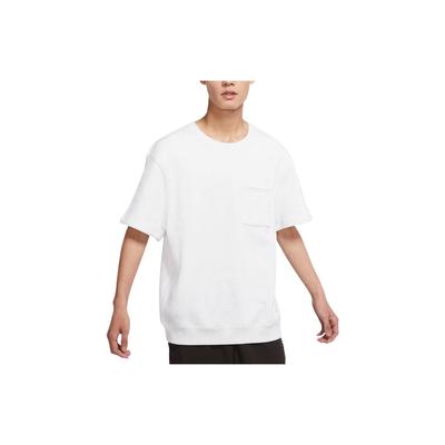 Nike Solid Color Pocket Skateboard Sports Round Neck Short Sleeve T-Shirt Unisex Tops White DH2930-051