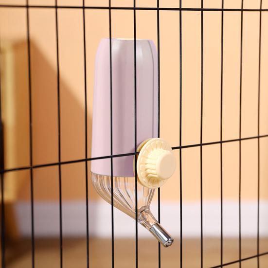 No-drip Pet Water Dispenser 500ml 700ml Dog Water Bottle Leak-Proof Cage Hanging Water Feeder for Small Medium Pets Cats Dogs