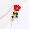 Plant simple literary brooch Little Prince rose high-end retro pin versatile corsage accessories women