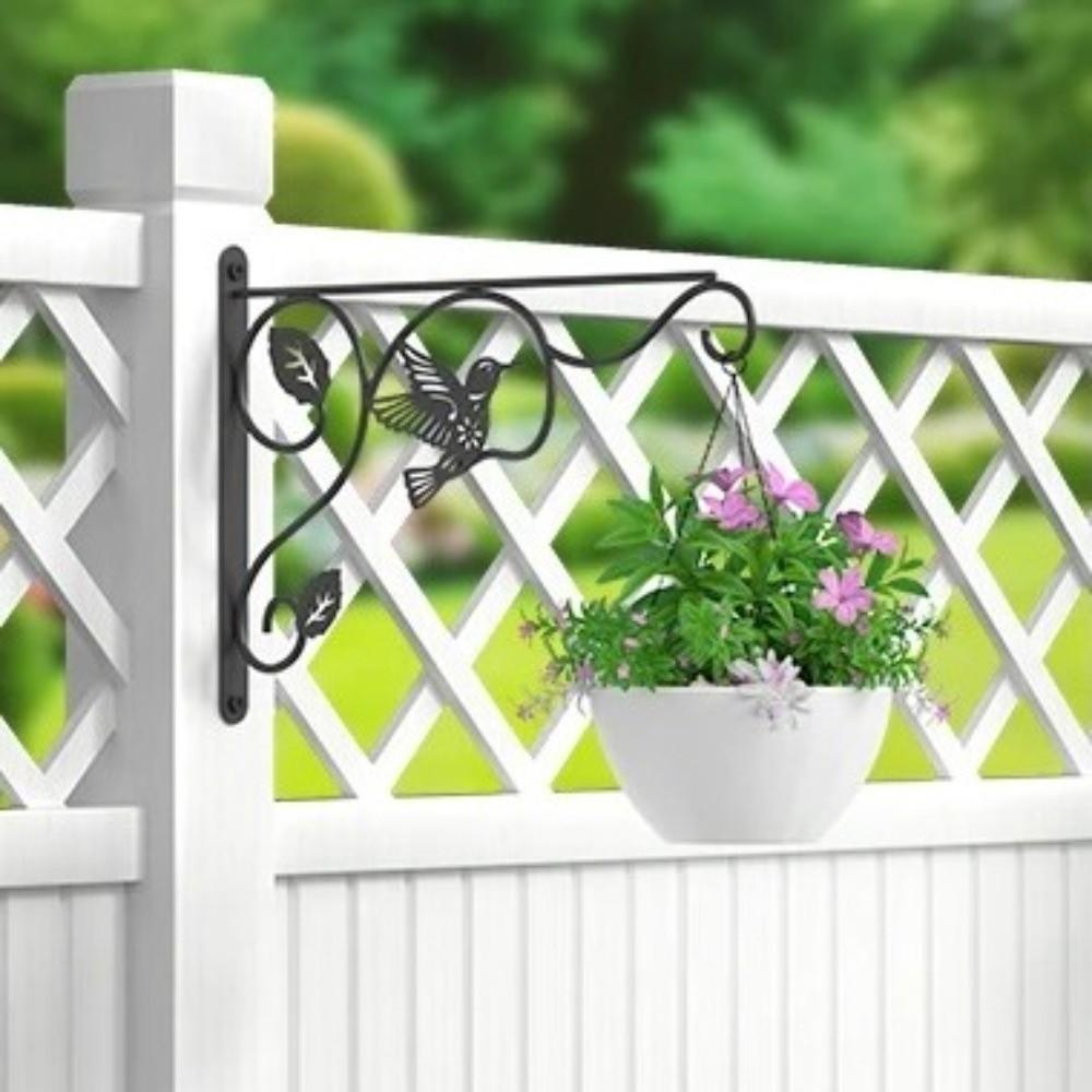 12 Inch Flower Pot Bracket Heavy Duty Feeding Bird Rack Planter Hanger Indoor Outdoor