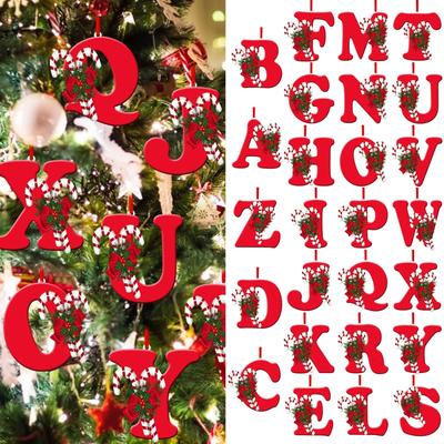 26 Letter Christmas Tree Hanging Personalized Christmas Letter Decoration