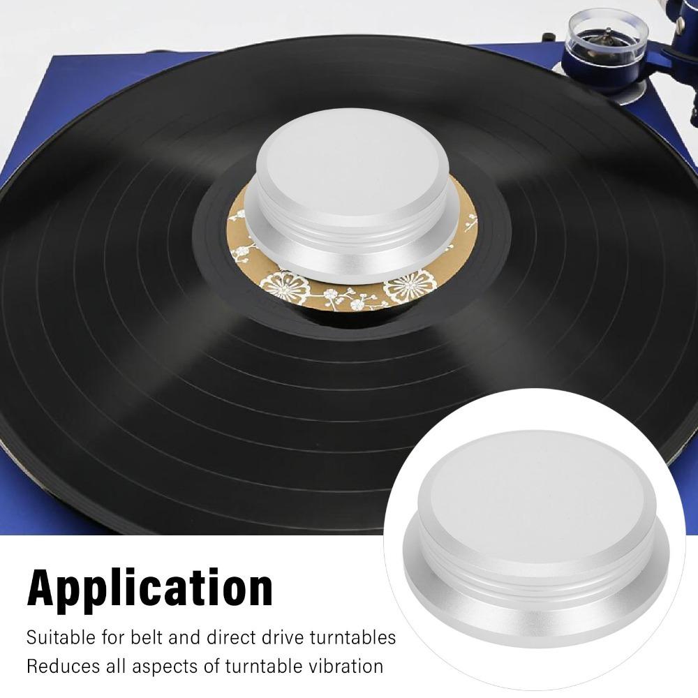 Aluminum Alloy Turntable Weight Clamp Vibration Reduction Disc Stabilizer Weight for LP Record