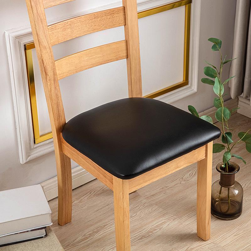 Elastic Three-proof PU Technology Cloth Chair Cover, Button-type Dust Chair Cover, Thickened Imitation Leather Seat Cover