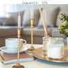 Retro Gold Spiral Candlestick Holders Candlestick Stand Home Decoration Candlelight Dinner Table Romantic Wedding Ornaments