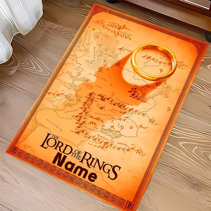 Custom Personalization The Fellowship of the Ring Print Area Rug - Soft, Washable Non-Slip Indoor Mat,Living Room,Home&Office Decorative Rug