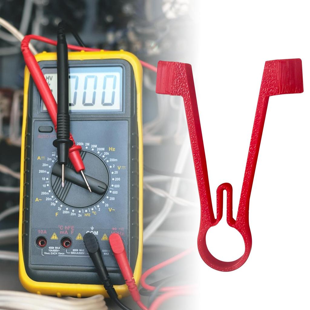 Multimeter Probe Holder Test Meter Probes Clamping Tool Electrical Testing Power Supplies One-Handed Aid Holds Repair Accessory