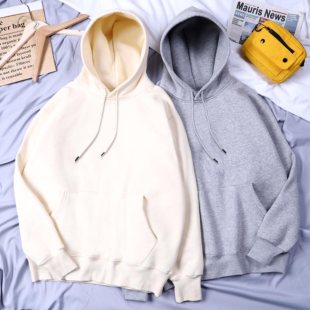 Mode Lockere Herren Damen Hoodies Neu Frühling Herbst Lässige Hoodies Sweatshirts Paar Tops Candy Unifarben Hoodie Sweatshirts