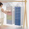 Pants, clothes storage hanging bags wardrobe layered hanging clothes separation and sortingdivine toolfor homefabric storagerack