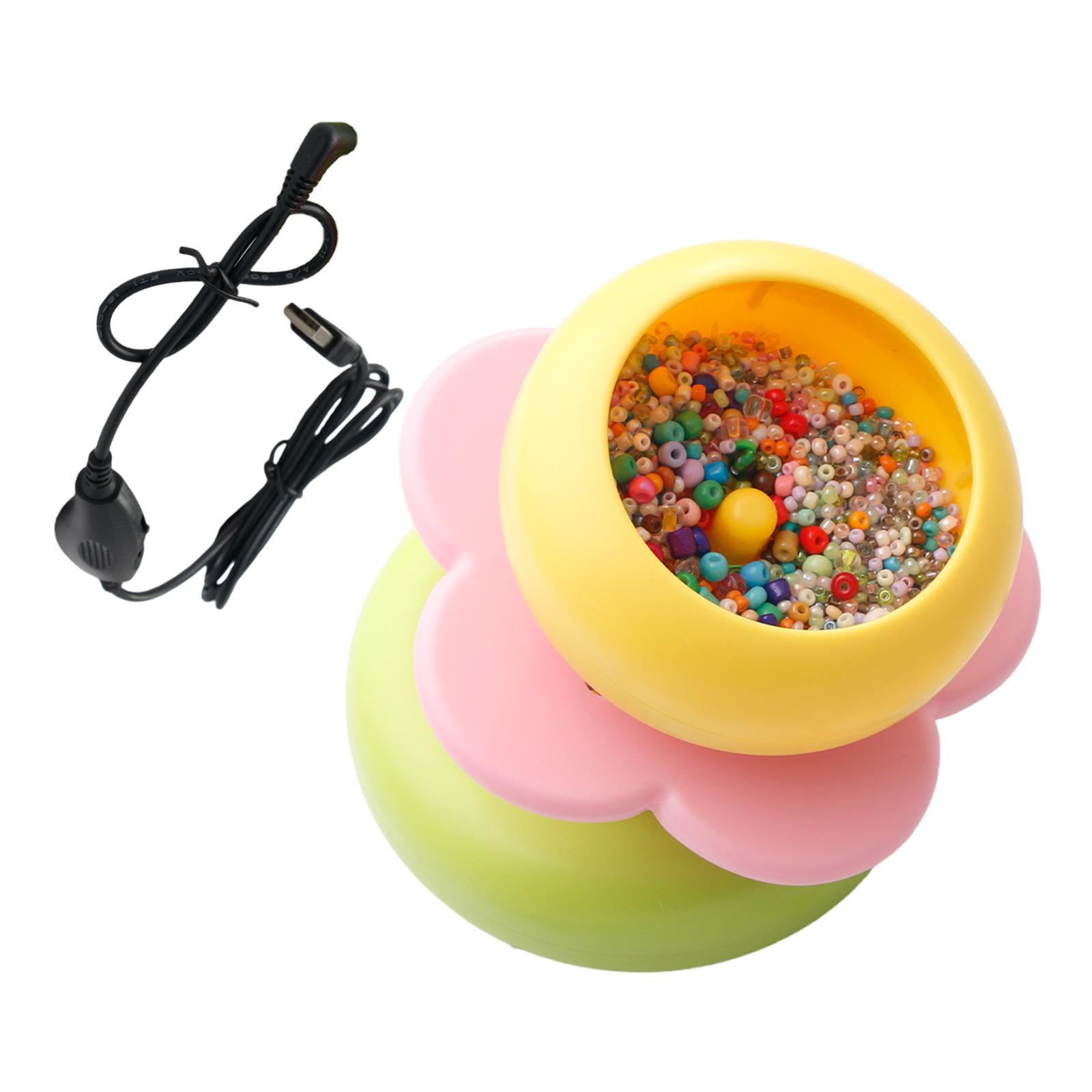 

Электрический инструмент для нанизывания бисера Инструмент для изготовления ювелирных изделий Устройство для нанизывания бисера Аксессуар для рукоделия Спиннеры для бисера Инструмент для плетения бисером розовый