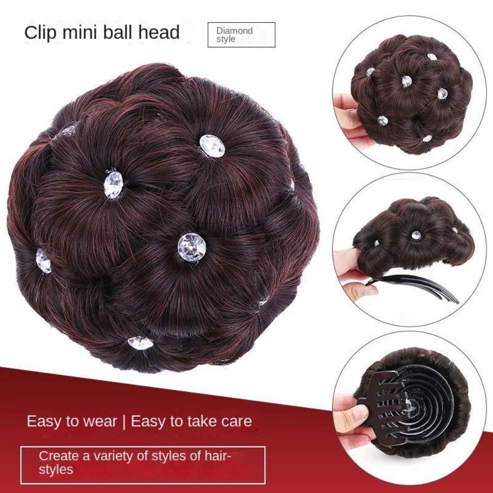 9 Flowers Hair Clips Elastic Hairpiece Claw Clip Fashion Curly Chignon