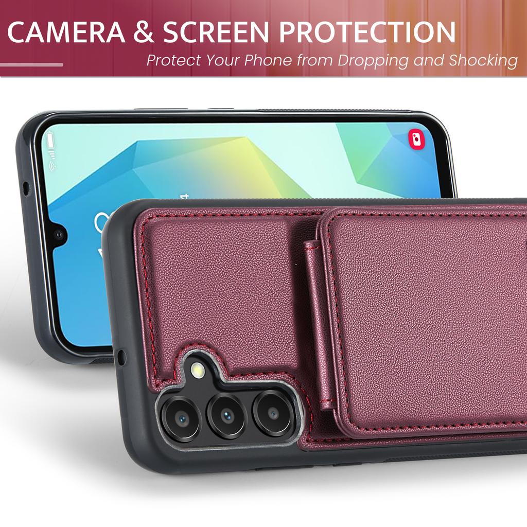 Flip Magnetic Leather Wallet Case For Samsung Galaxy S25 Ultra S24 Plus S23 S22 A56 A36 A26 A16 A55 A35 A15 Cards Holder Cover