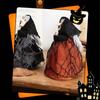 Cute Witch Doll Realistic Halloween Witch Pendant Halloween Broom Witch Decoration  Haunted House