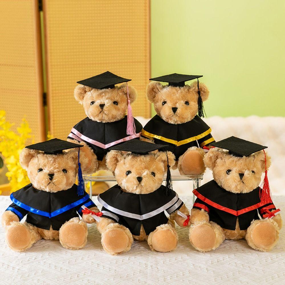 Plush Bear Graduation Bear Clothes Dress Up Plush Dolls Outfits Doll Graduation Clothes Girls Gift