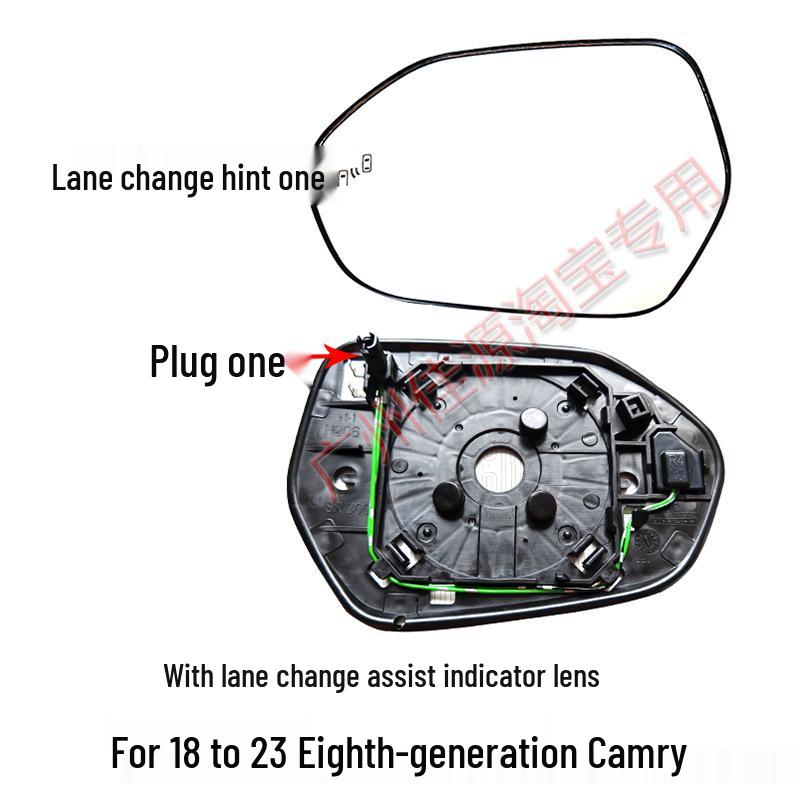Heated Blind Spot Mirror Glass for Toyota Camry 06-25 Rearview