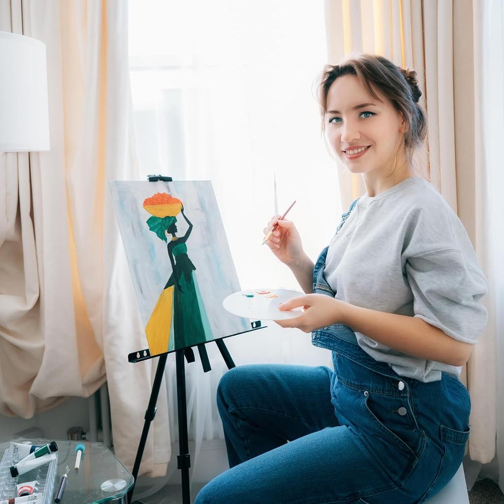 FIXWAL Canvas Boards for Painting 36 Pack, 8 X 10 Inch Canvases for Painting Art Paint Canvas Panels Gesso Primed White Blank Flat Canvas Boards