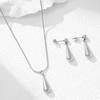 Simple Waterdrop Collarbone Necklace for Women Versatile Chic Friendship Gift Fade Resistant