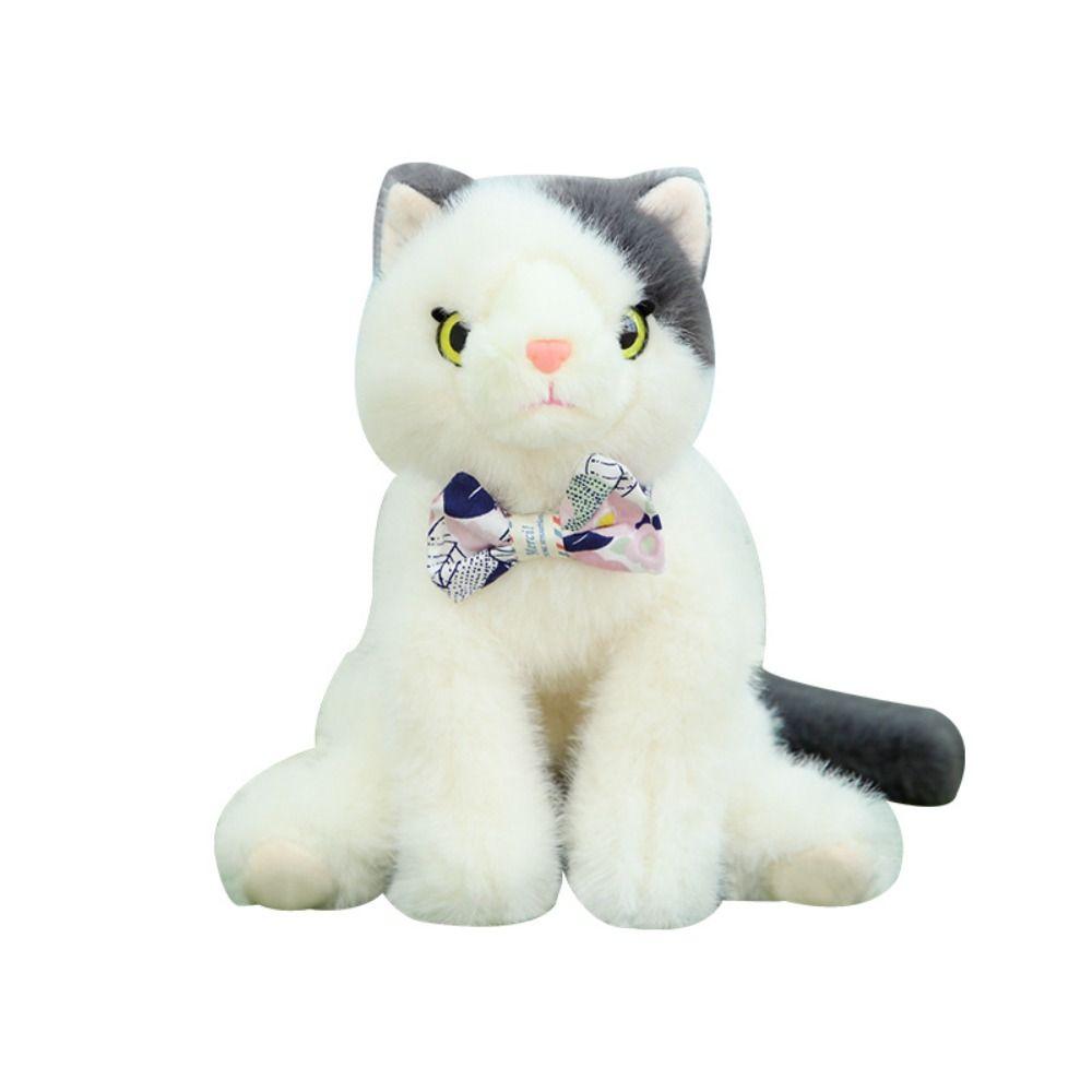 Fluffy Realistic Plush Cat Toys Soft Cat Plush Shoulder Bag Soft Cat Stuffed Toy  Children Girl