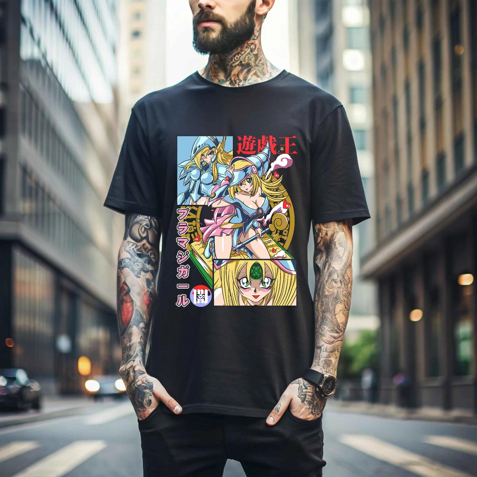 

100% cotton TOPS UNISEX TEES MENS WOMENS Black T-shirt Anime vintage japonais best anime gift Japanese Anime Gift 245 M чёрный