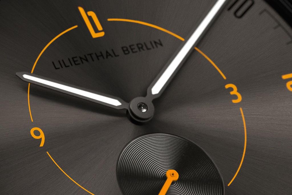 Lilianthal Berlin Brązowy Zegarek z Małą Sekundą Made in Męski, Niemcy, L01-111-B032G