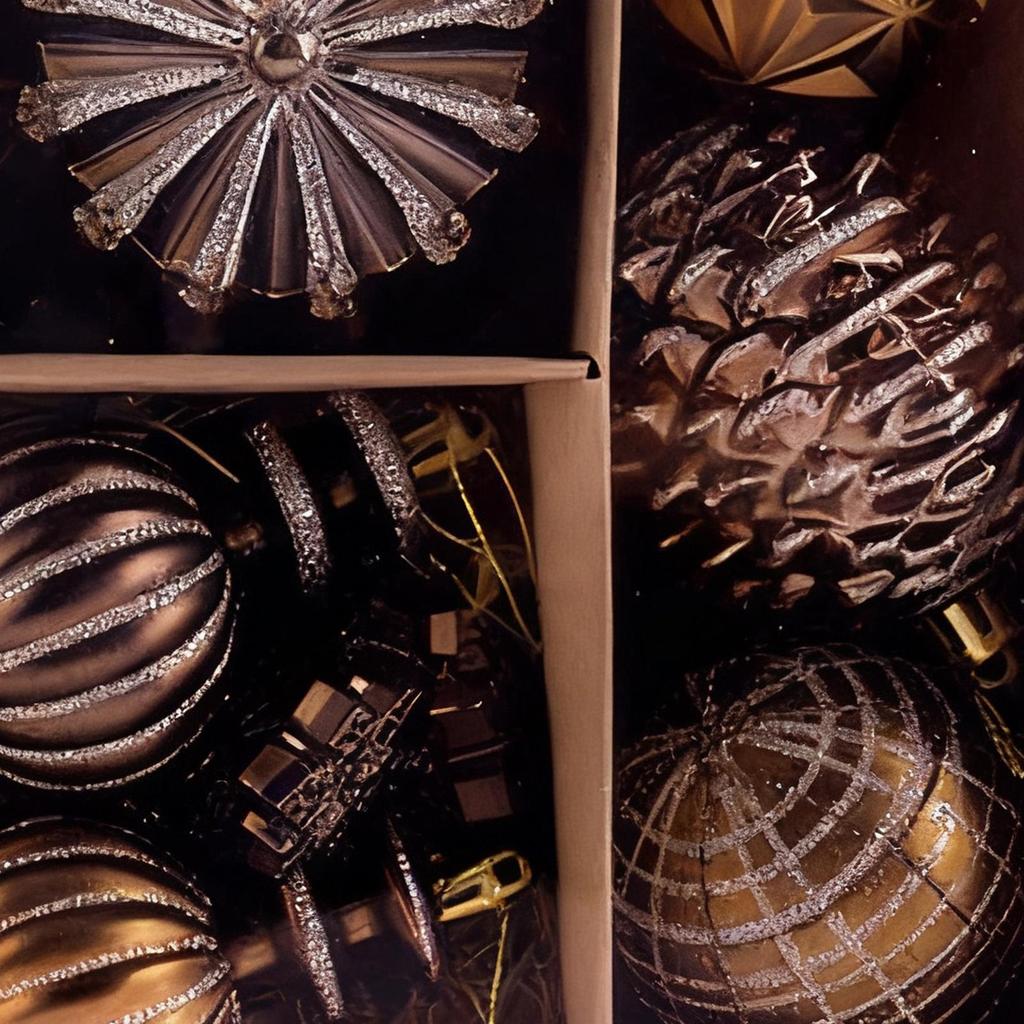 Christmas Tree Ornaments Set 53 Pieces Party Decorations Festive Ball Set Christmas Tree Decorations For Home Decor Party Indoor