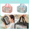 Neue Koreanische Stil PVC Doppelschicht Kosmetiktasche Für Reisen Große Kapazität Nass- und Trockentrennung