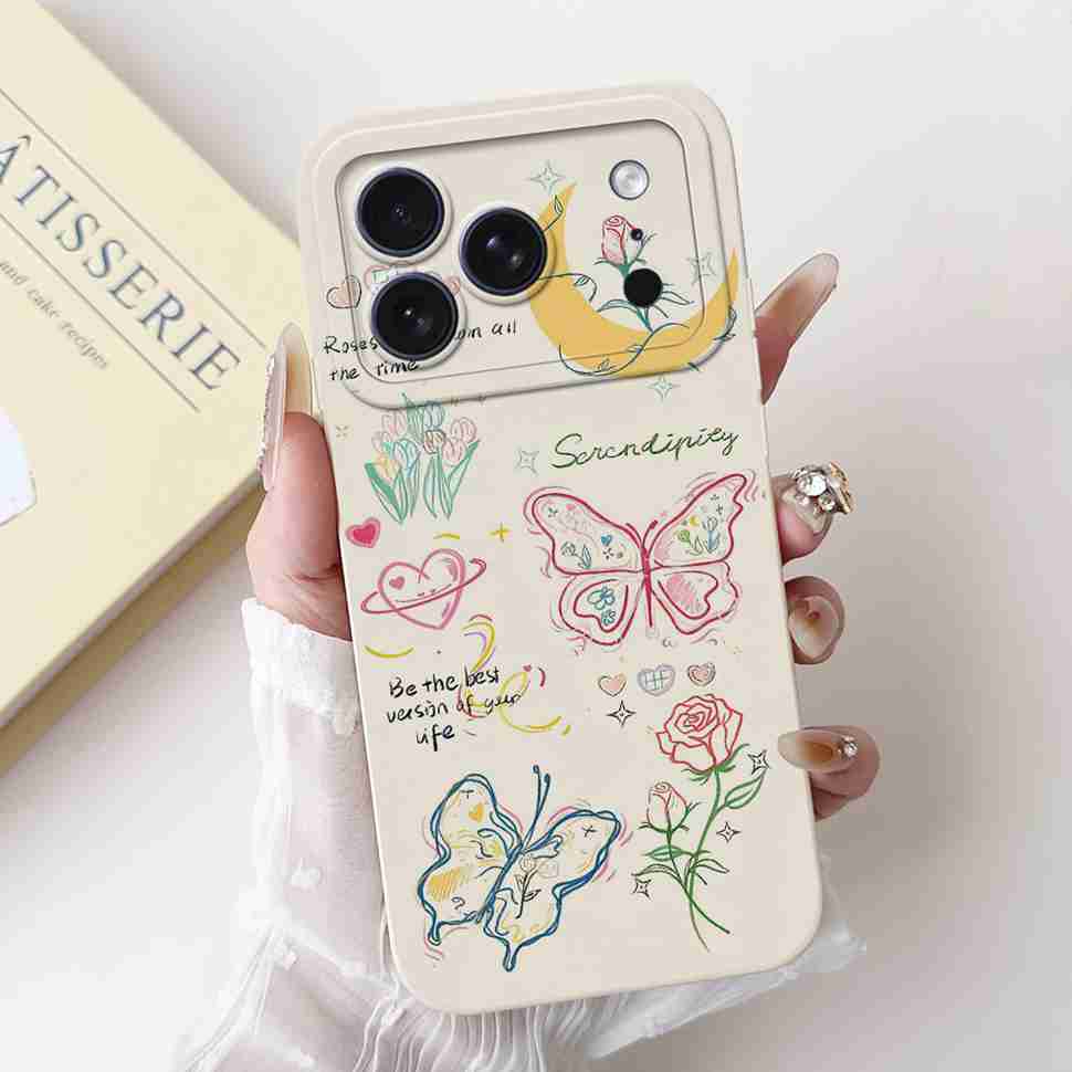 For Apple iPhone 17 Pro Max Case Luxury Painted Back Cover 6.56'' Silicone Soft Phone Case For iPhone17 iPhone 17 Pro Max Bumper