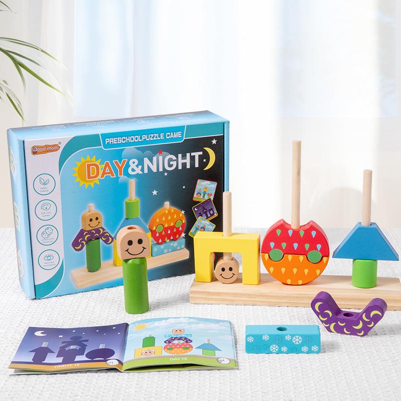 

Day & Night Creative Building Blocks: Children s Educational Game for Early Learning
