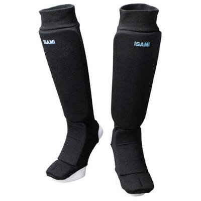 ISAMI Total Leg Guard F Black Karate Foot Support (32-39cm, 56cm)