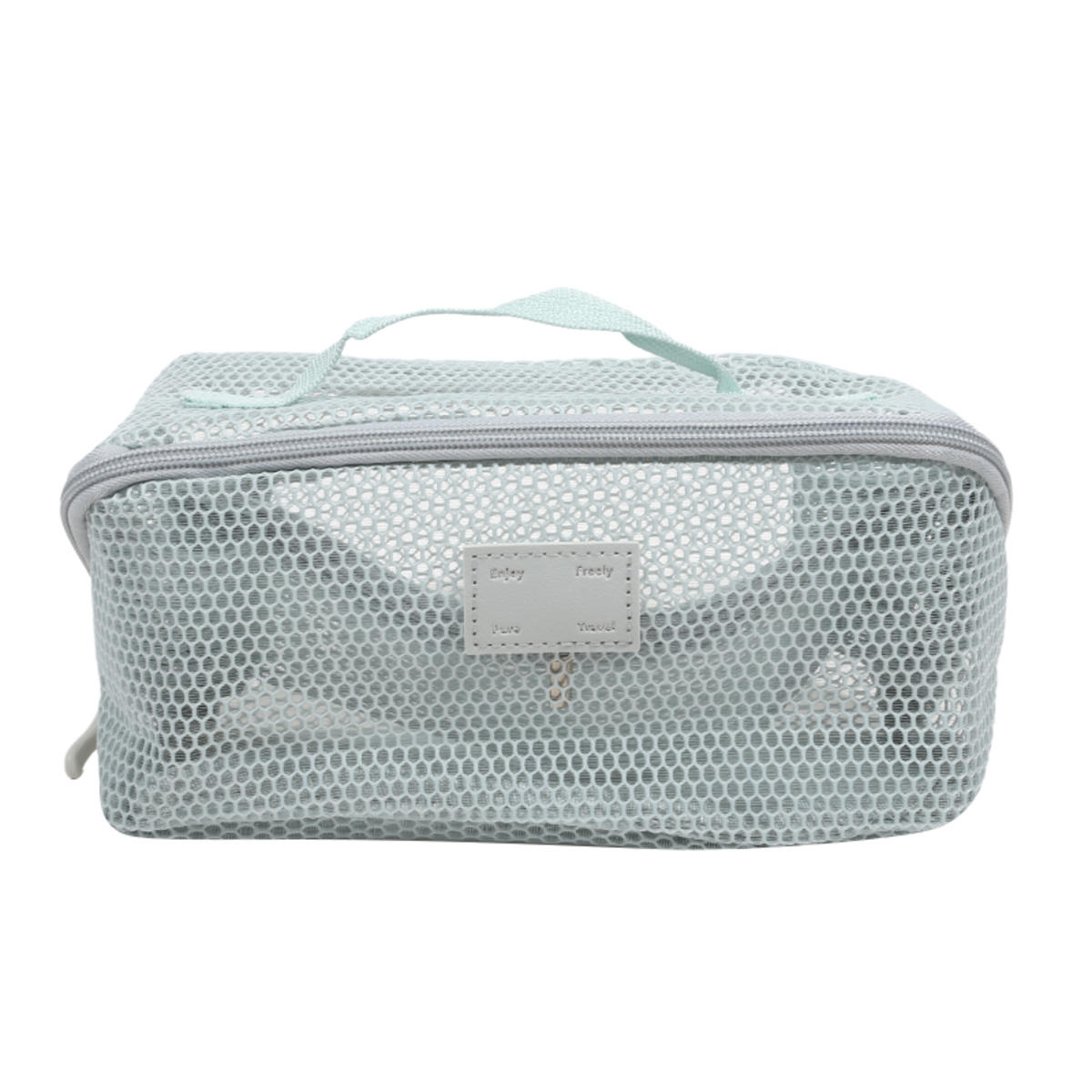 

Женский дорожный портативный косметический органайзер, сетчатая прозрачная сумка для мытья, сумка-тоут, многофункциональный кейс для макияжа, несессер серый