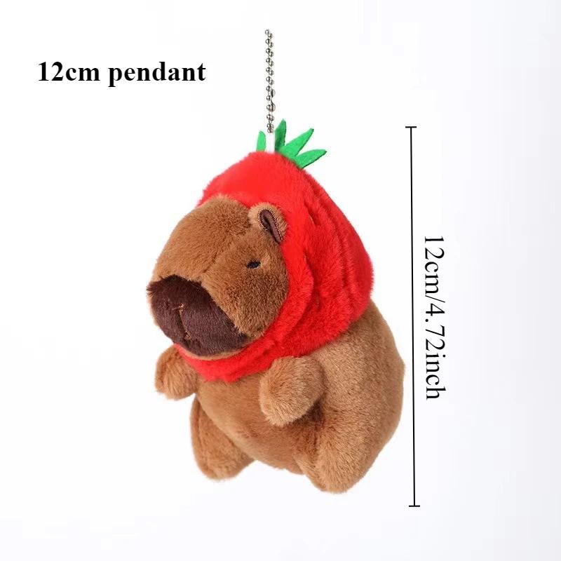 Capybara Plush Pillow Cute Stuffed Animals Toy Capibara Plush Keychain Pendant Kapibala Soft Doll Home Decor Christmas Gift
