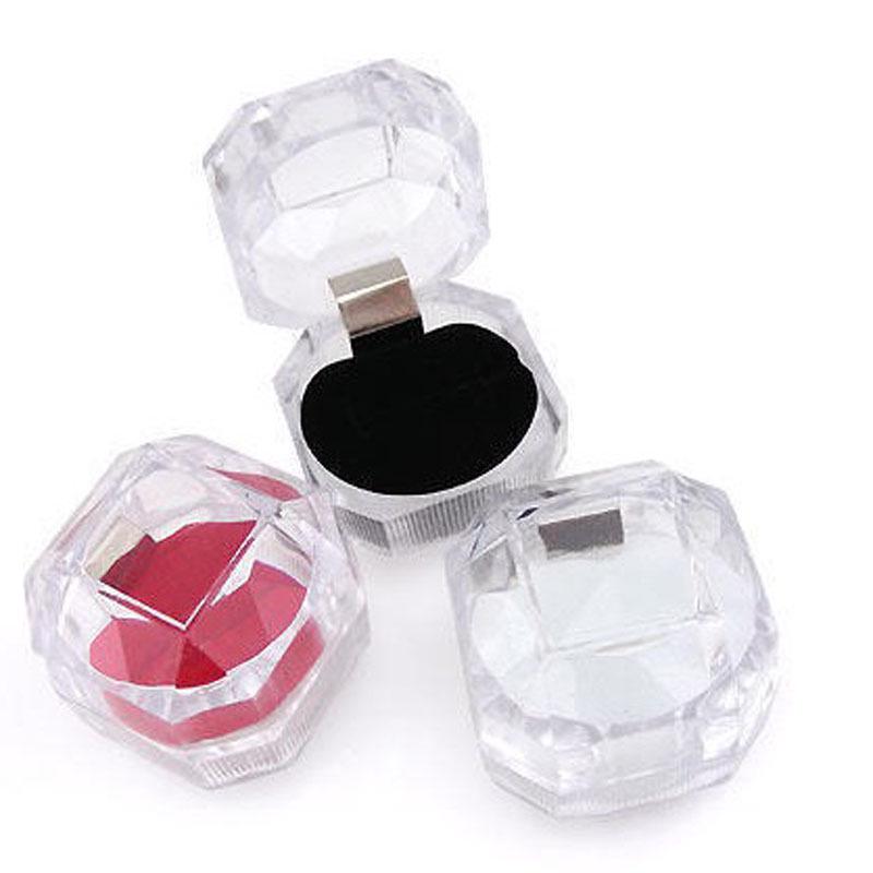 Stylish Octagonal Acrylic Ring Jewelry Box