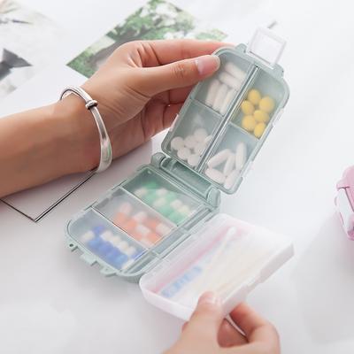 1PC Portable Mini Pill Box - Medical Kits Vitamin Storage Container Health Travel Supplies Compact Pill Organizer