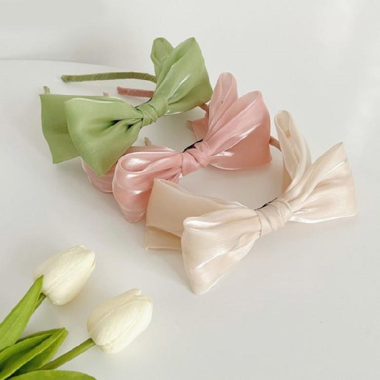 Tulle Bows Hairband Fascinator Hairhoop Formal Hair Styling Accessory for Women