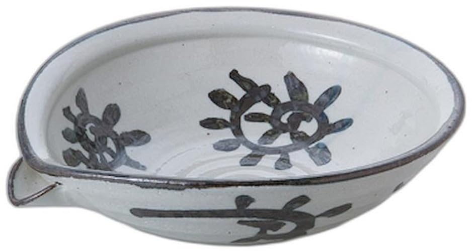 Arabesque Katakuchi Flat Bowl x x Ceramic Serving Bowl by Setomonohonpo 9.0cm [29 26.5 8.8cm]