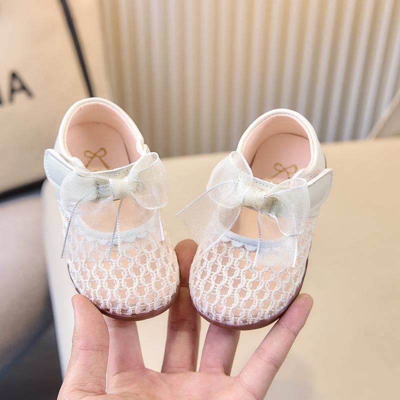 

Cute Single Shoes, Soft-bottom Toddler Shoes, Girls Shoes, Mesh Surface, Breathable 15 грязно-белый