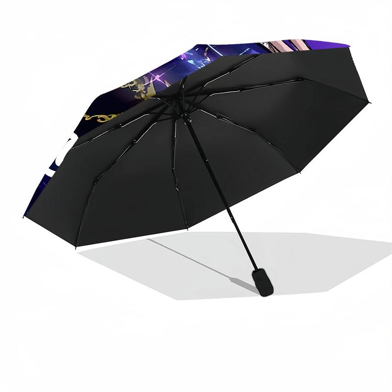 Personalisierter Name K-KPop Dämonenjäger Druck Regenschirm - Automatisches Öffnen/Schließen, Acht-Speichen Langlebiger Rahmen, Automatischer Faltregenschirm