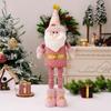 Cute Christmas Telescopic Doll Ornaments Pink Merry Christmas Decoration  Xmas Festival Decor
