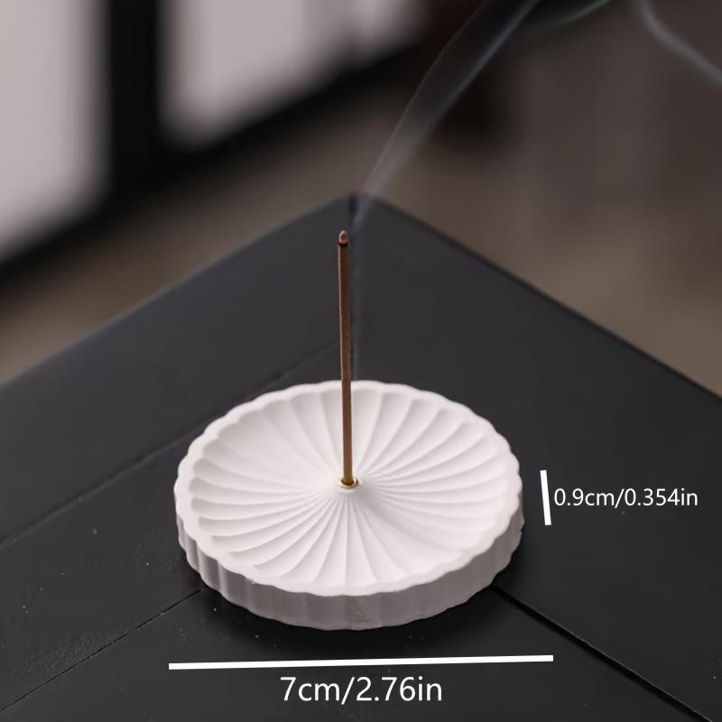 Creative Incense Stick Holder, Petal Plaster Incense Holder Ornament,Zen Sandalwood Incense Holder, Household Incense Stick Base