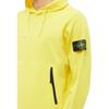 STONE ISLAND Jednobarevná mikina s kapucí a zipem Pánská mikina Žlutá 781560452-V0030