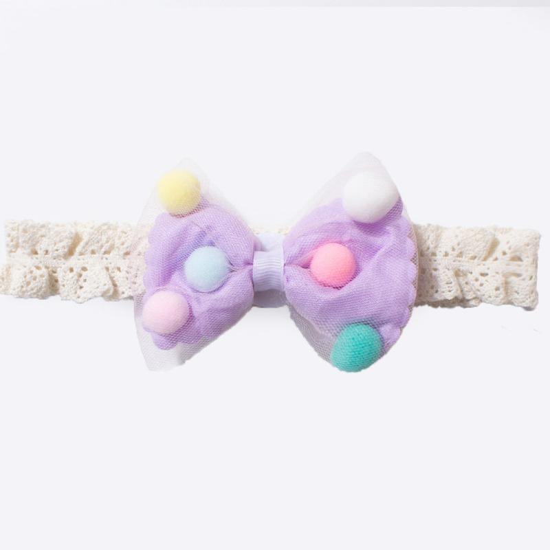 New baby lace headband, cute bow baby fontanelle headdress, children's jewelry