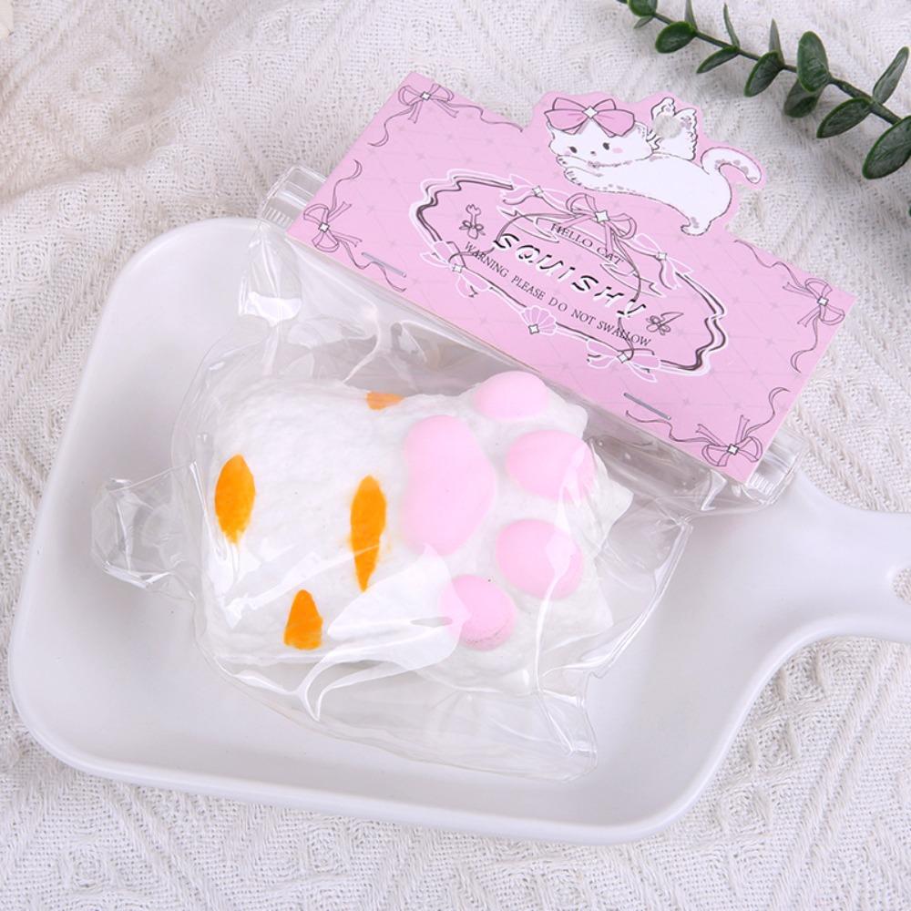 Silicone Cat Paw Fidget Toy Soft Cat Paw Pinch Toy Cute Cat Paw Squeeze Toy  Children