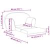 VidaXL Canapé-lit pour Enfants 2 Places, Lit de Jour avec Dossier et Accoudoirs, Lit d'Invité, Meuble de Chambre Salon, 357000