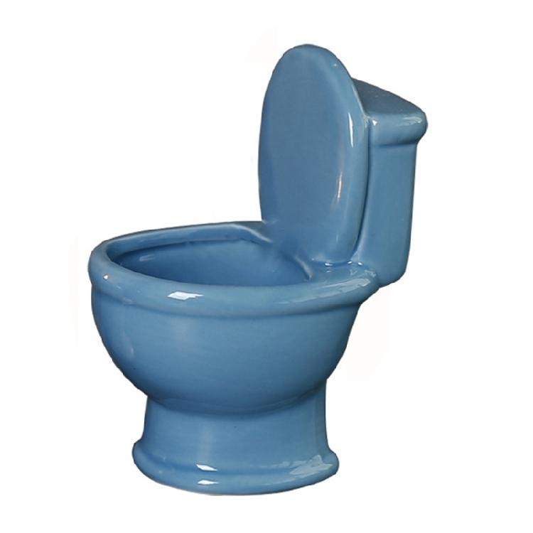 Ceramic Candle Holder Cute Toilet Shape Candle Stand Candlesticks Christmas Gift