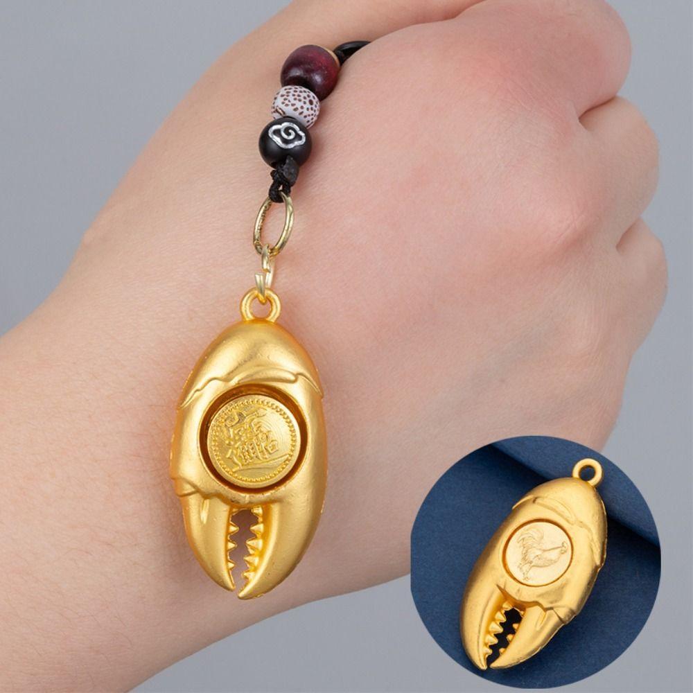 Hanging Rotating Keychain Chinese Style Car Keychain Creative Zodiac Keychain  Gift