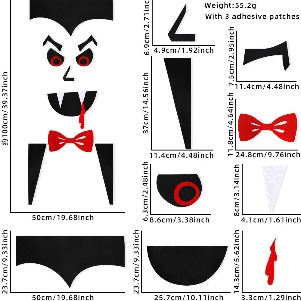 

Хэллоуин Войлочные Ужасающие Наклейки на Дверь со Злыми Демонами и Вампирами для Атмосферы Дома с Привидениями StyleF