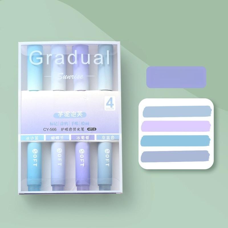 Textmarker Lebendige Milde Pastellfarben zum Notizenmachen Lehrbuchstudium Meißelspitze Marker Studentenschulbedarf Schulanfang