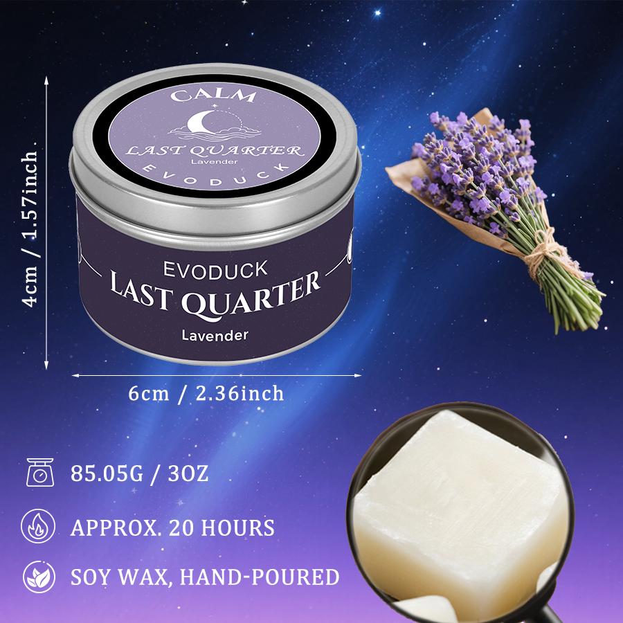 EVODUCK Moon phase Scented Candles 3oz Law of Attraction Manifestation Energy Boosting Christmas Home Decoration Holders Gift