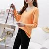 2026 Korean V-Neck Long Sleeve Knit Pullover Sweater for Women